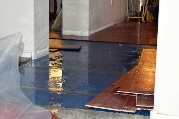 Professional Flood Damage Repair technician working in Dime Box, TX